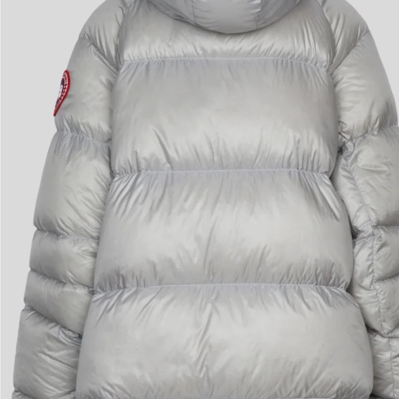 Authentic Cypress Puffer Silver Hooded Puffer Coat - Premium Down Insulation